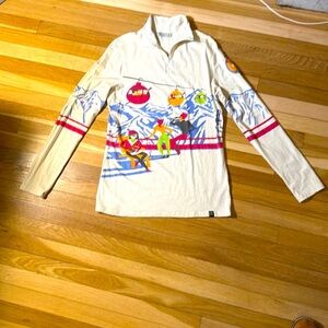 Colorful Graphic Ski Sweater/ après ski